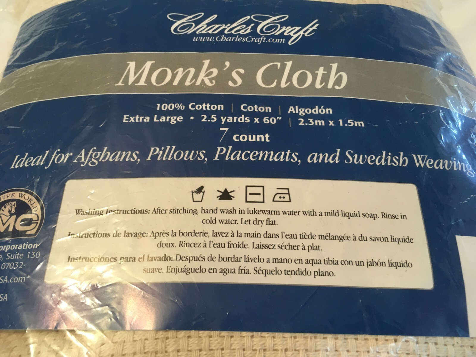 Charles Craft Monk's Cloth Extra Large 2.5 yards x 60