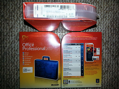 Microsoft Office Professional 2010,SKU 269-14964,Sealed Retail Box,32-bit,64-bit