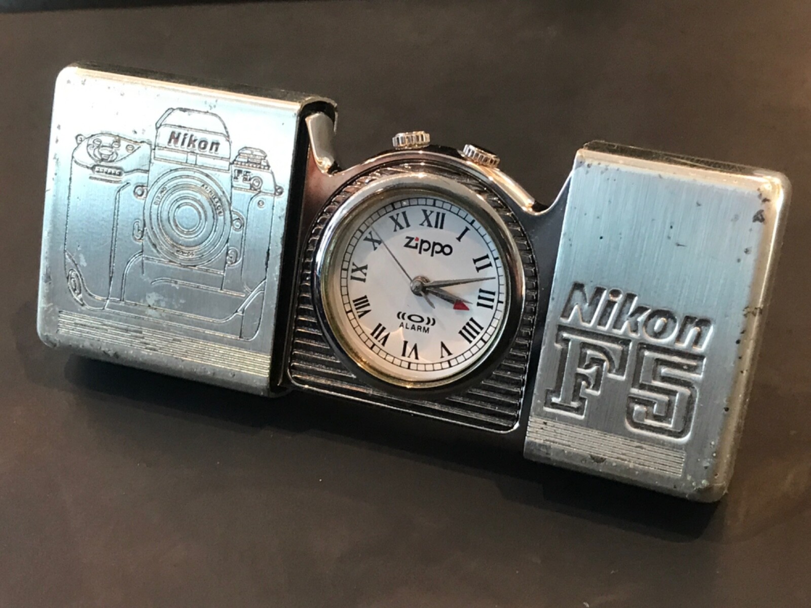 zippo　POCKET CLOCK Nikon F5 アラームクロック zippo POCKET CLOCK - メルカリ