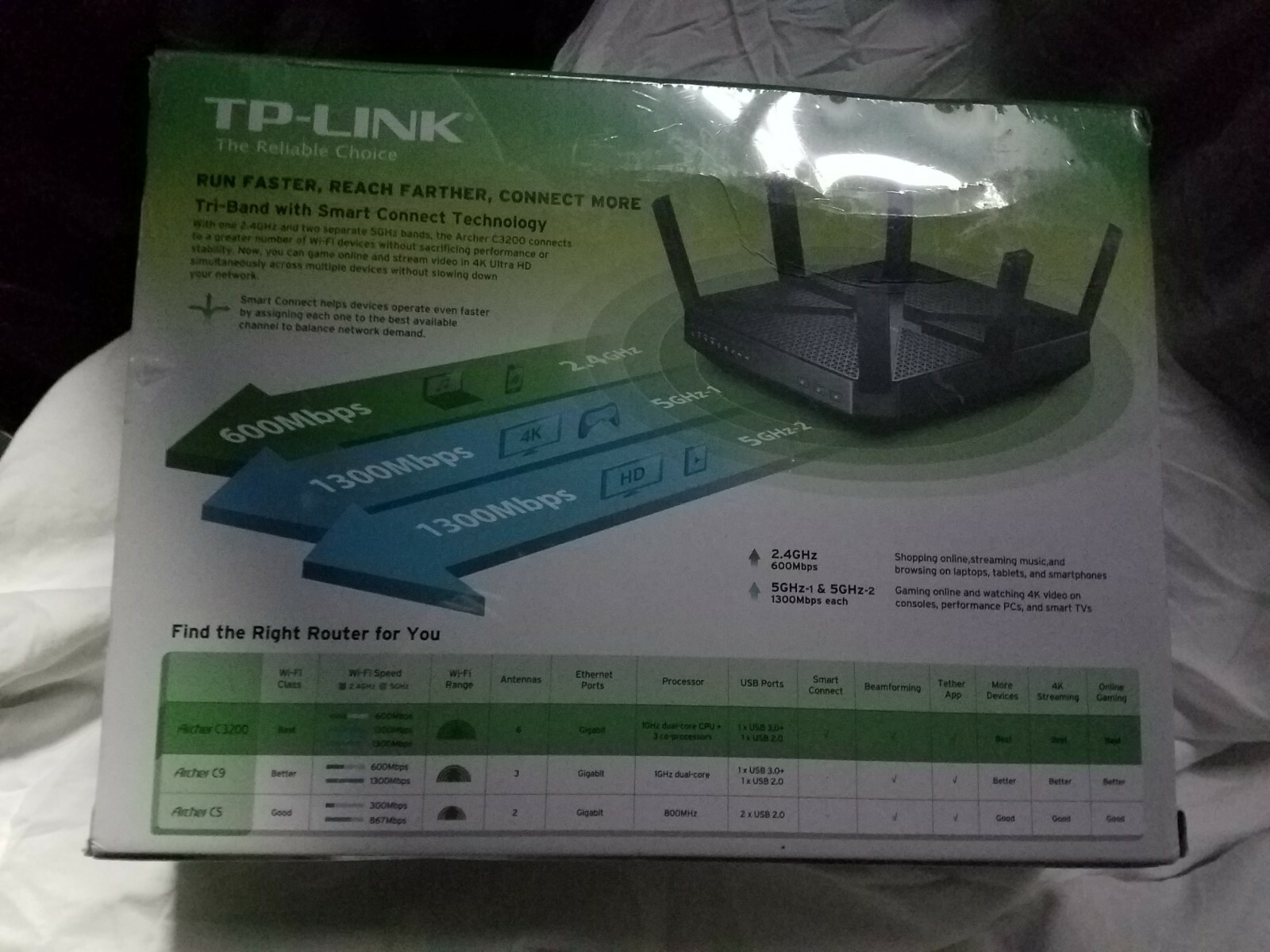 NEW TP-LINK Archer C3200 Wireless Tri-Band Gigabit Router