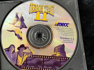 Oregon Trail II Ver 1.3 for Windows and Macintosh Computer Game CD-ROM Media