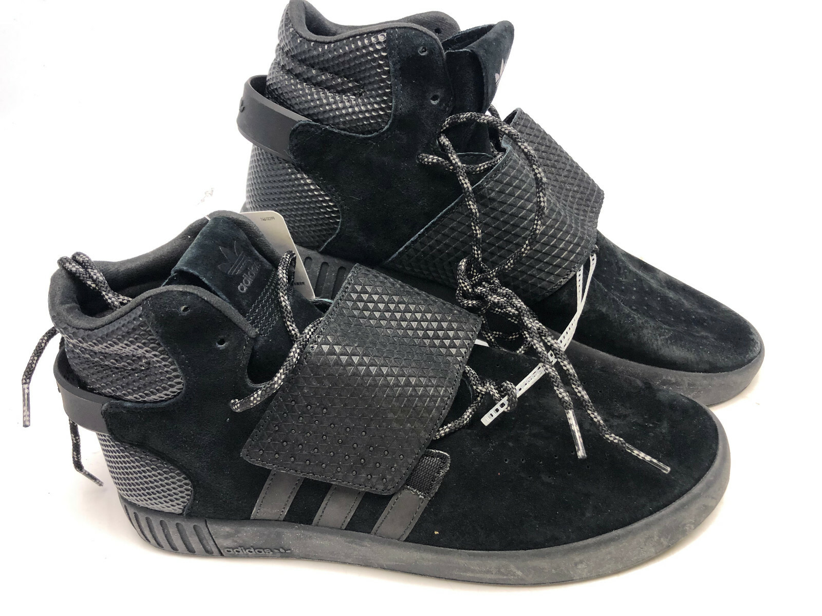 adidas tubular invader strap black leather