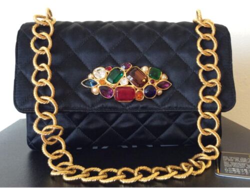Chanel Vintage Silk Rope Flap Bag