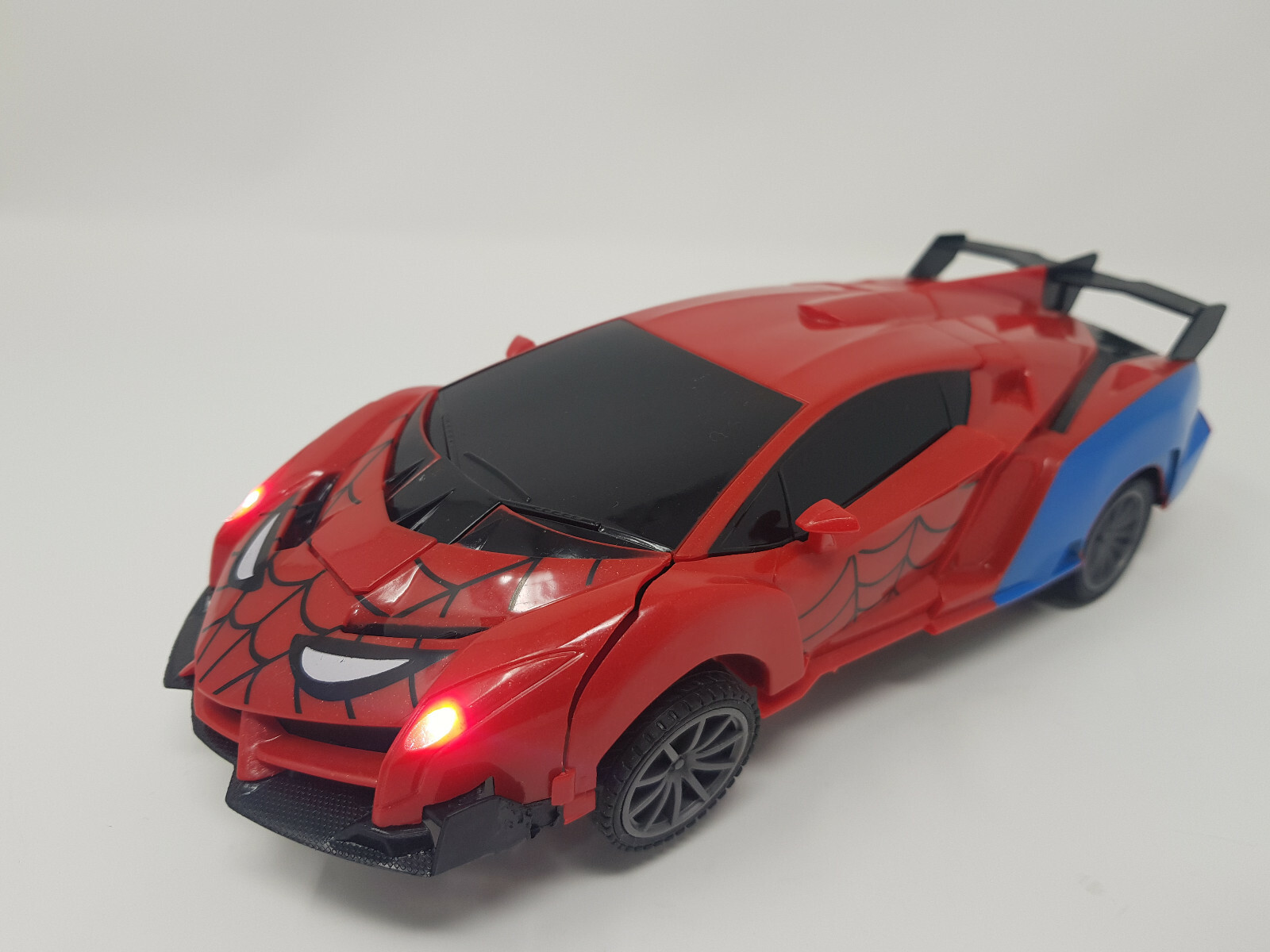 Spiderman Transforming Avengers Radio Remote Control Car 360 Stunt eBay