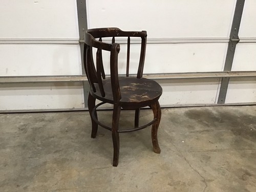 Antique American Country Store Chair-amazing Design-great Patina-CHECK IT OUT!!