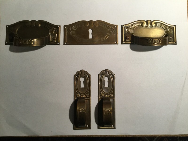 Jugendstilbeschlag Modell Flensburg Als  Set FÃ¼R Vertiko,Schrank Beschlag,Griff