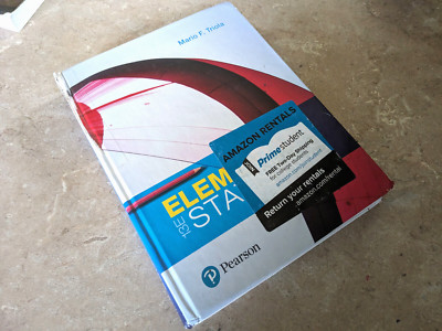 Elementary Statistics by Mario Triola--13th Ed. (2017, Hardcover) FAST SHIPPING