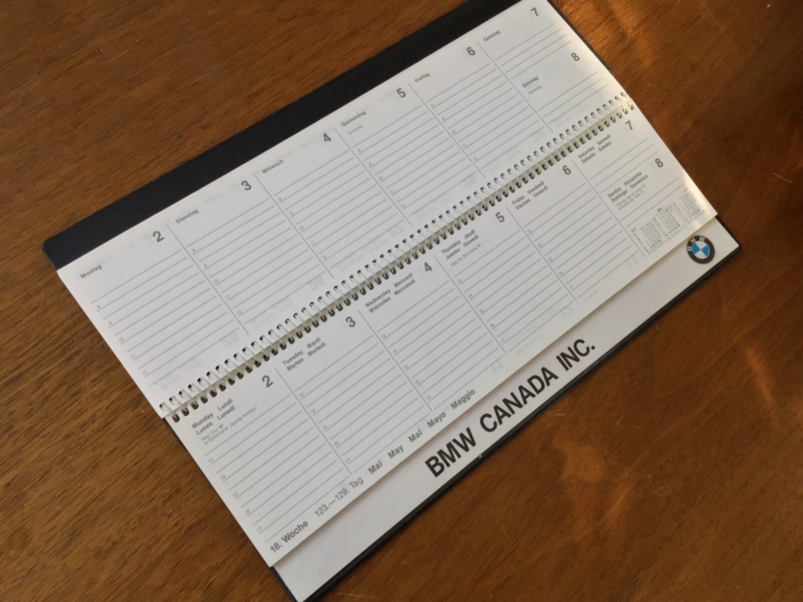 BMW Vintage Rare dealer calendar 1988 E30 M3 E24 M6 E28 M5 E9 sales marketing