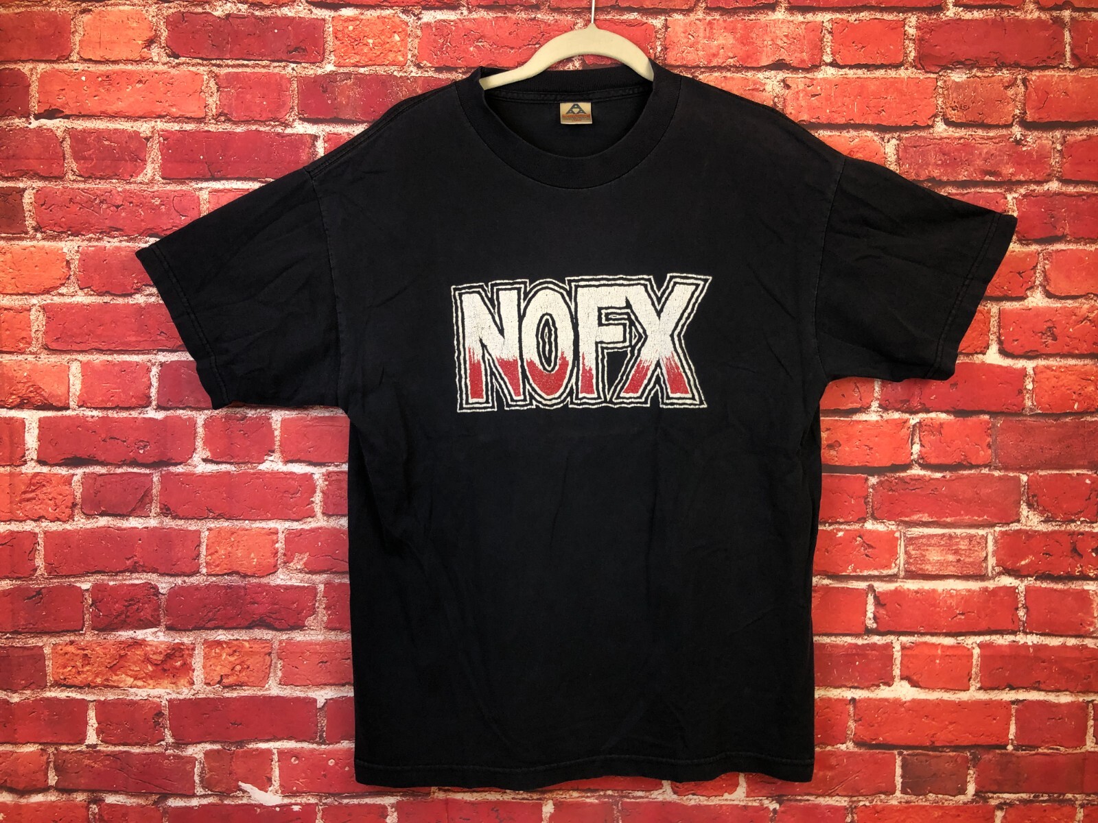 Vintage RARE - NOFX Punk Rock Band LOGO Black T-SHIRT SHIRT