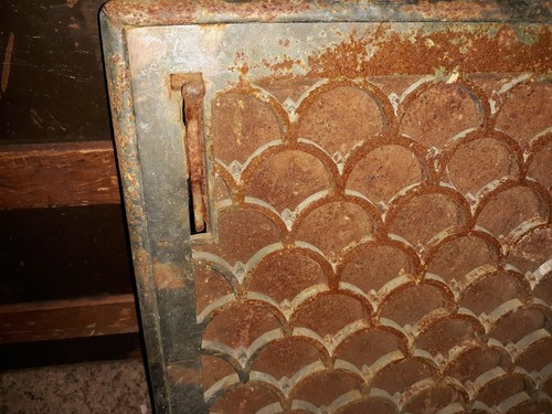 Vintage Metal Wall Grate Register Heat Adjustable Vent Cover