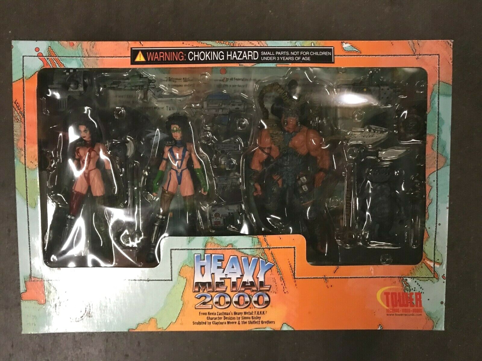 TOWER RECORDS HEAVY METAL 2000 FOUR FIGURE EXCLUSIVE BOX SET