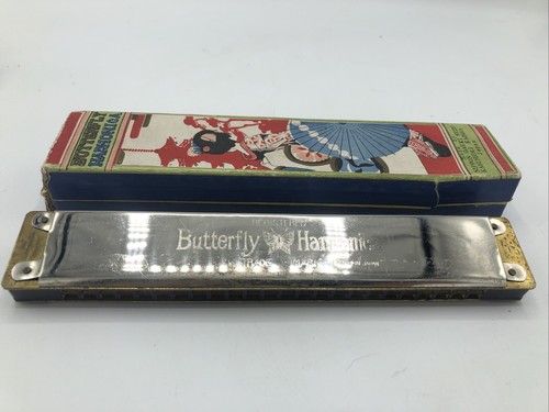 CHROMATIC HARMONICA　バタフライ ハーモニカ Vintage Yamaha Butterfly Chromatic Harmonica, No 500, Made
