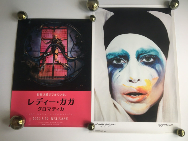 RARE Lady Gaga Poster Lot APPLAUSE & Japanese CHROMATICA