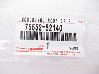 Genuine OEM Toyota 75552-52140 Driver Left Roof Drip Molding 2007-2012 Yaris