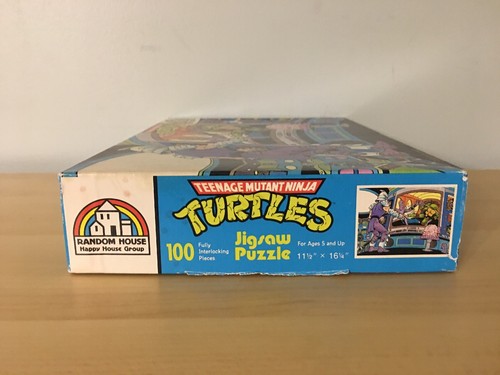 VTG 1987 Teenage Mutant Ninja Turtles Technodrome TMNT 100% Complete Puzzle Box