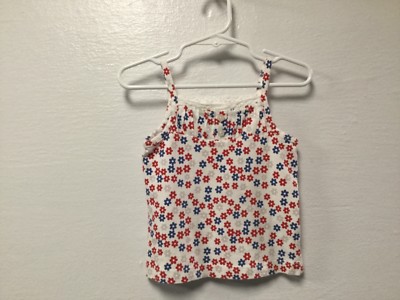 Faded Glory Baby Girl Shirt Top Size 24 Months White Multi Pleated New 152