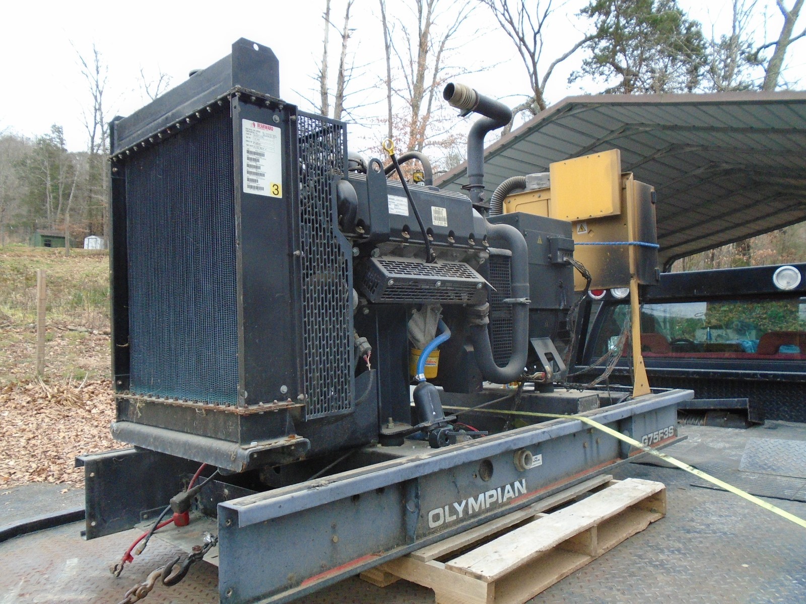 2002 Olympian/Caterpillar Natural Gas/propane Generator Model # G75F35  4-parts