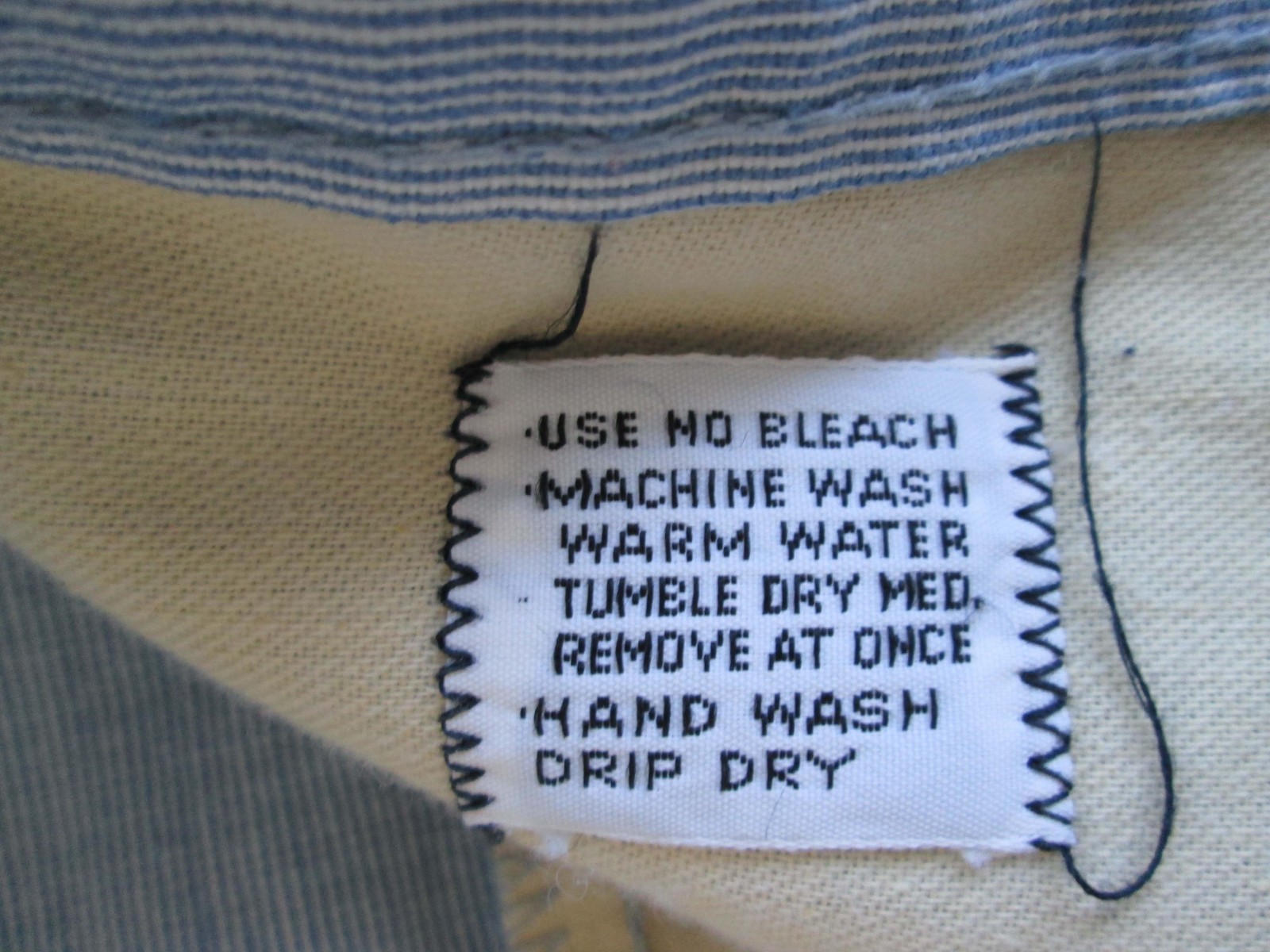 VTG Original Junior Pants 25x25.5 Blue Stripe Cotton Boot Cut Flare Leg Snap