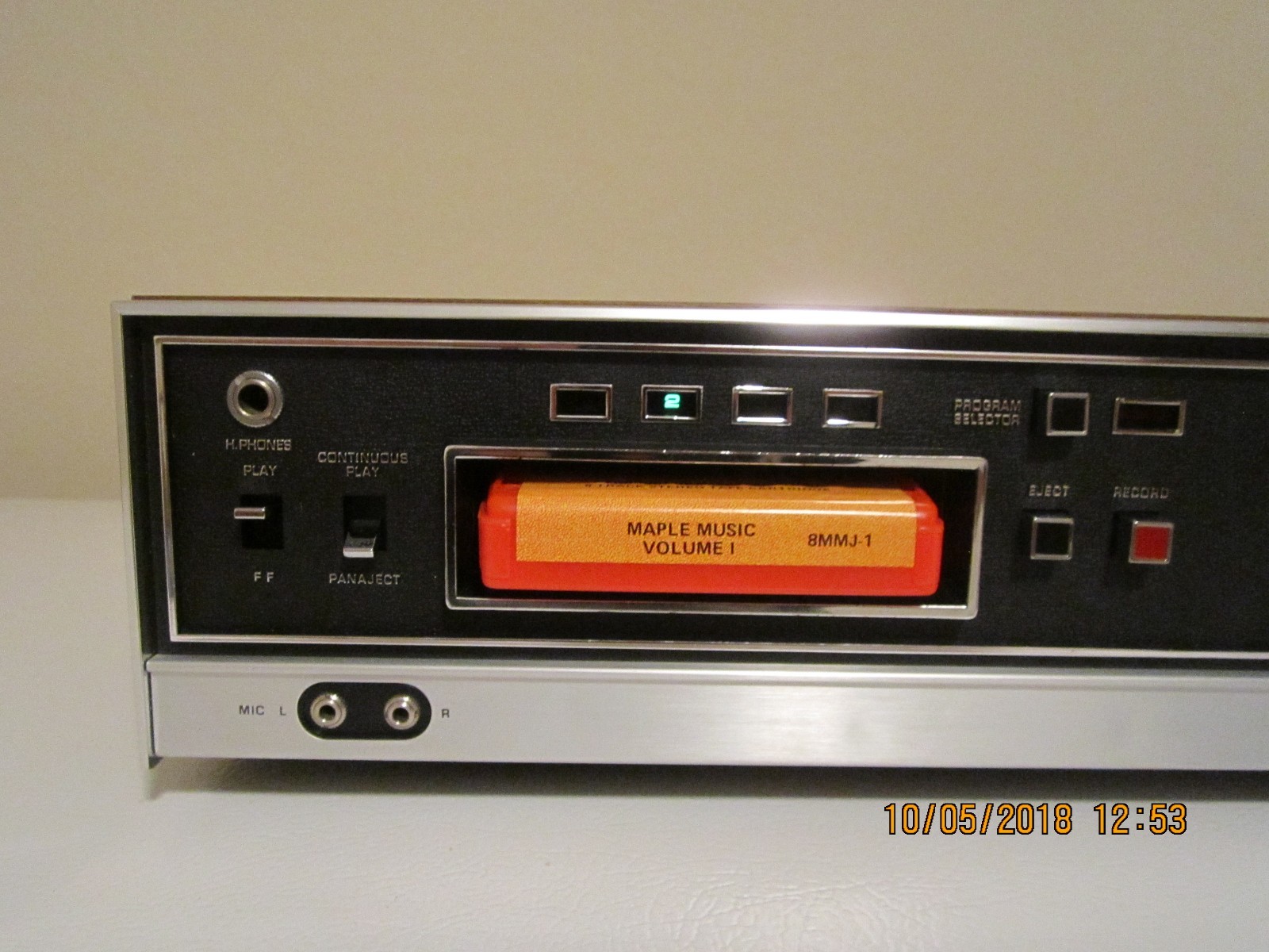 Panasonic 8 Track Player RS - 806US