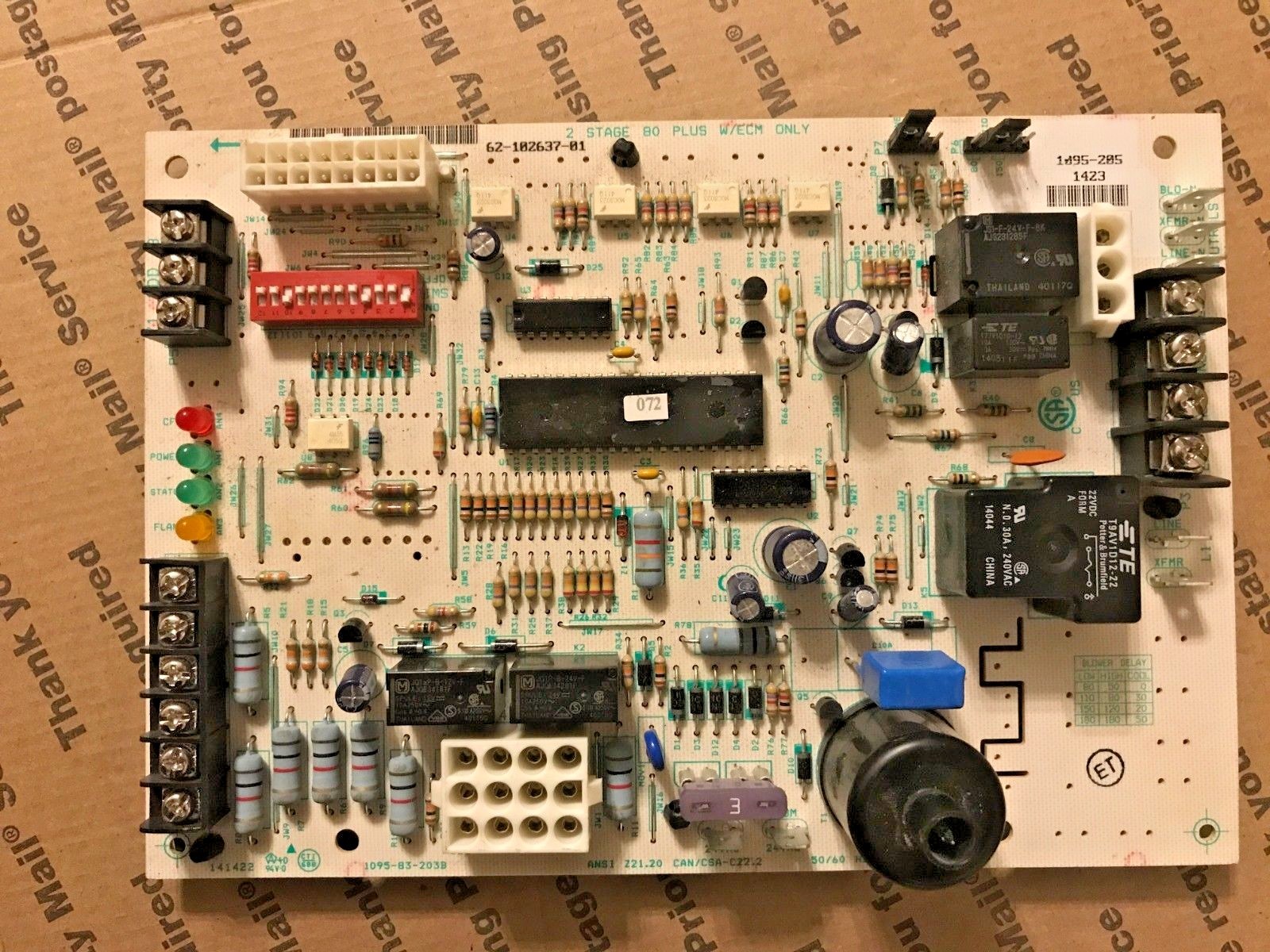 York furnace control board problems