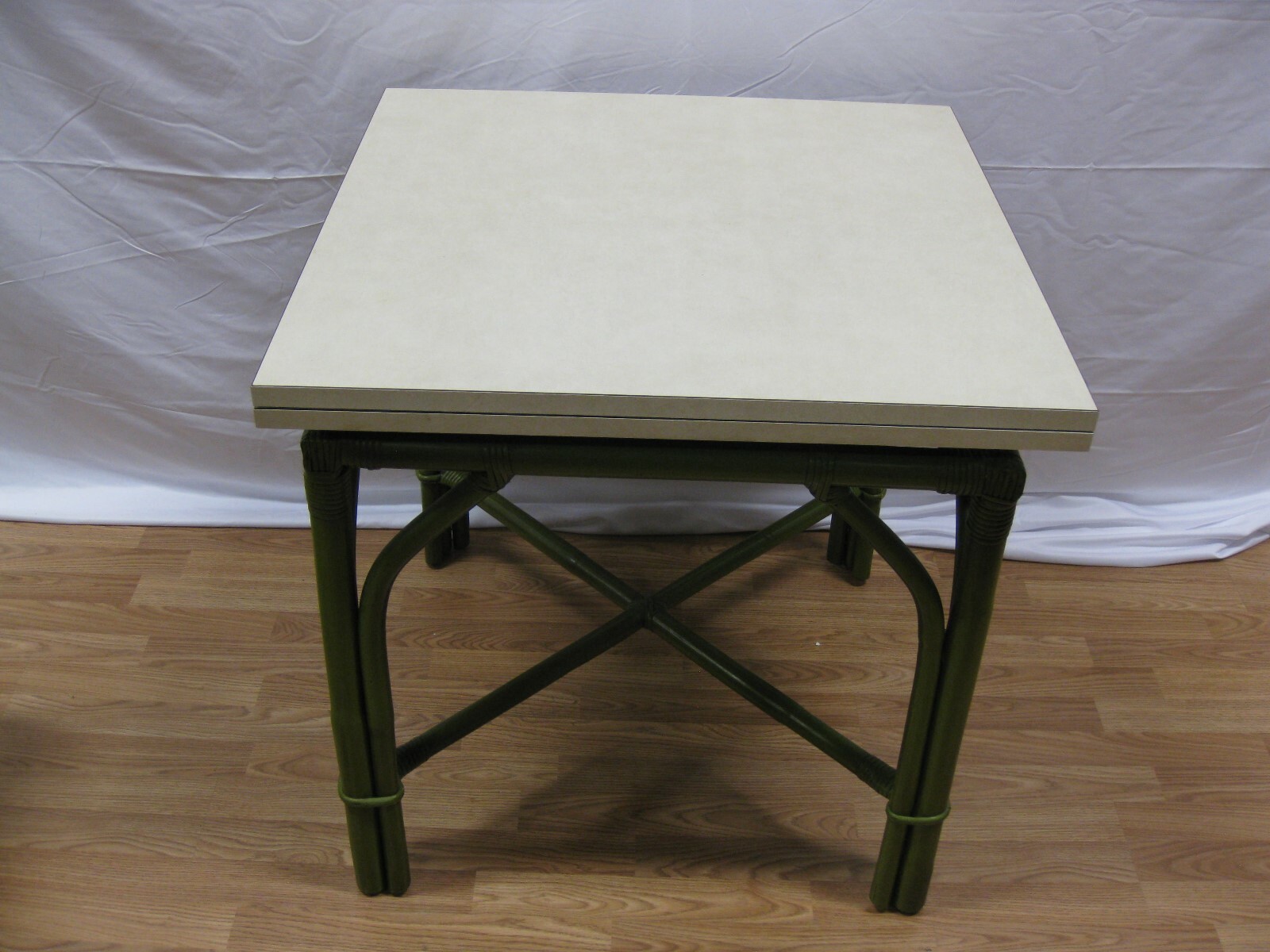 Ficks Reed 1960's Bamboo 5 Piece Dinette Set AVOCADO