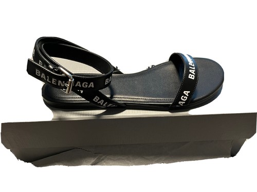 サンダル BALENCIAGA 689031 W1SA2 1090 Sandals Pool Slide Sandal in Black And Yellow - All-U-Re