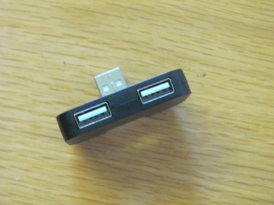 4-Port USB 2.0 Multi HUB 4 Ports Verteiler  / Schwarz