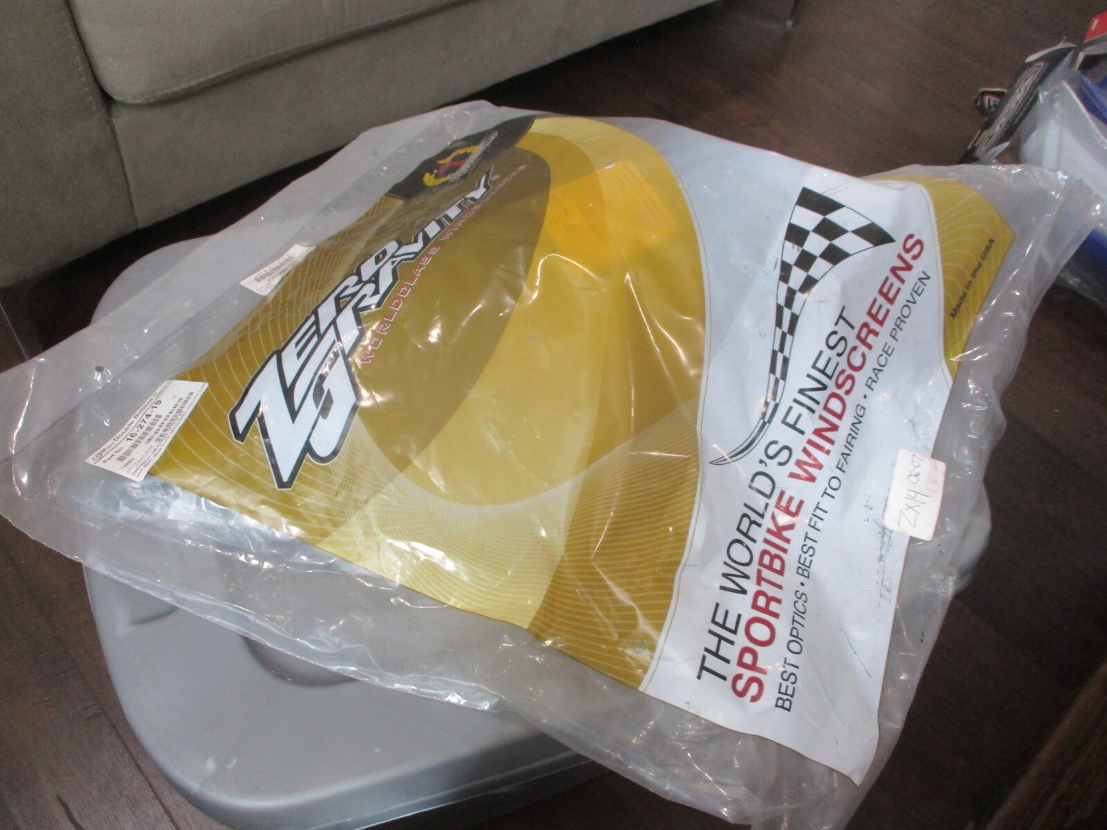 【414】Schneeページ NOS Zero Gravity Kawasaki Dark Smoke DB Windscreen 2006-2007