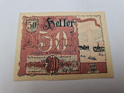 50 Heller 1920 excellent Condition Old BANKNOTE Austria  
