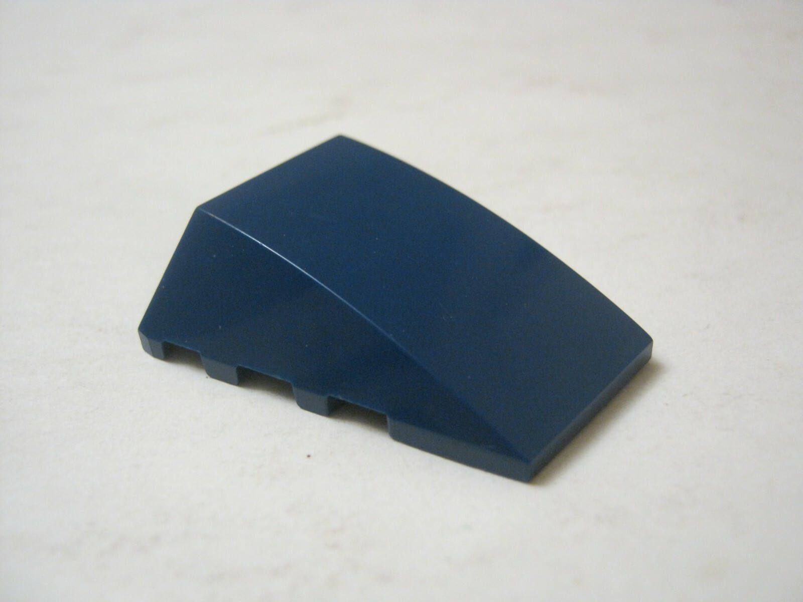 Lego 1 Dark Blue 4x4 Curved Wedge Brick, No Top Studs, 47753
