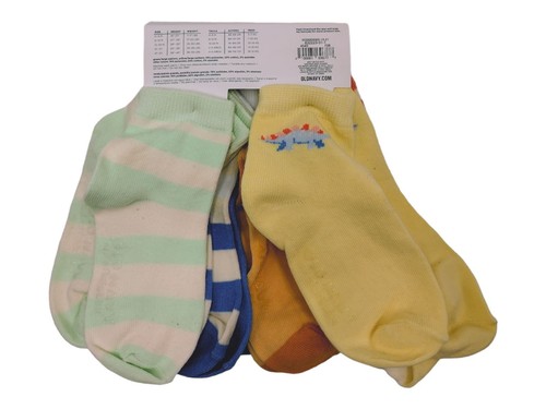 Old Navy Baby Crew Socks Dinosaur strips 4t-5t 8 Pack
