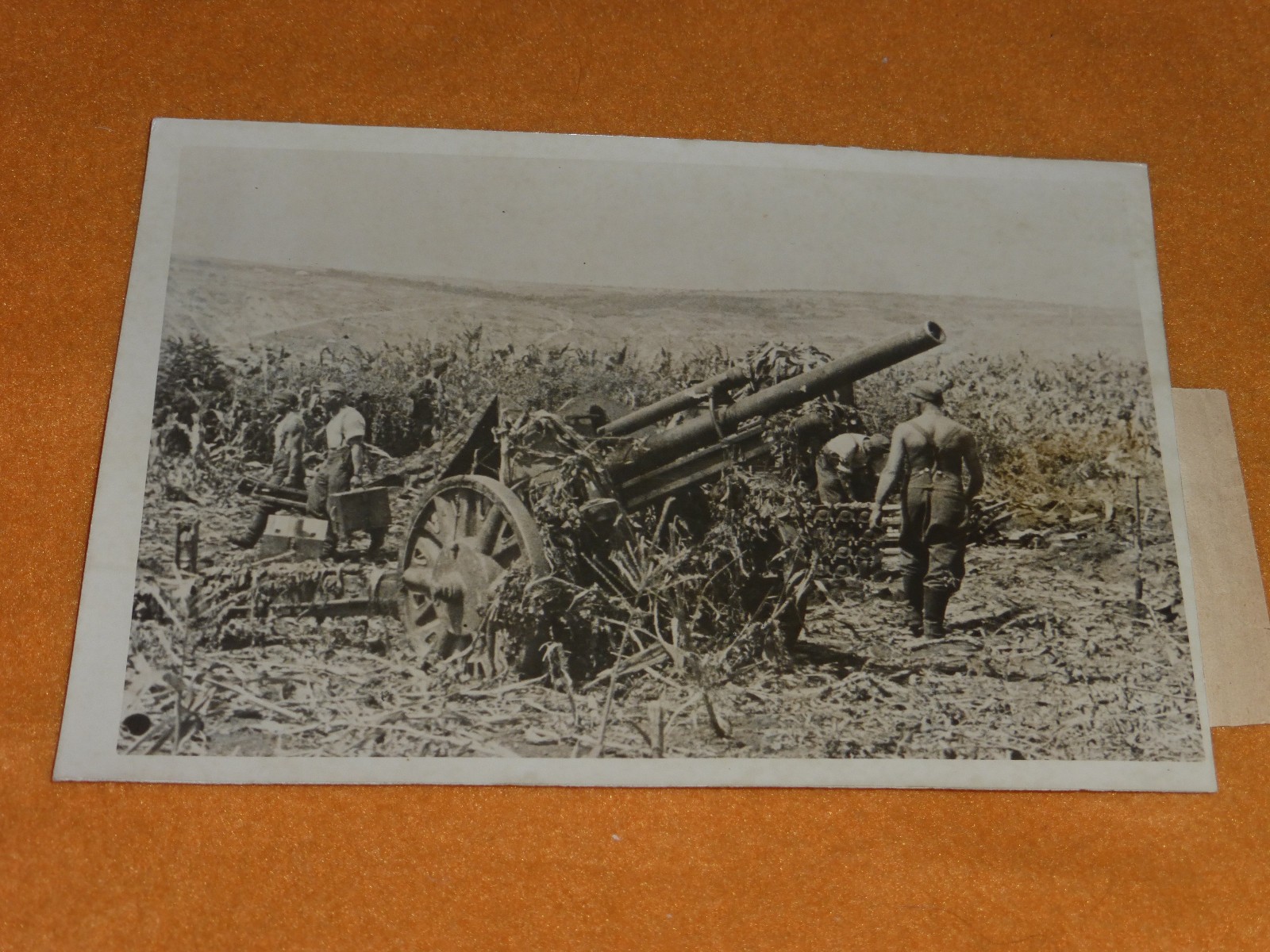 Russlandfeldzug Foto Horter Wien 2.WK Geschtz Batterie vor Ort in der Ukraine