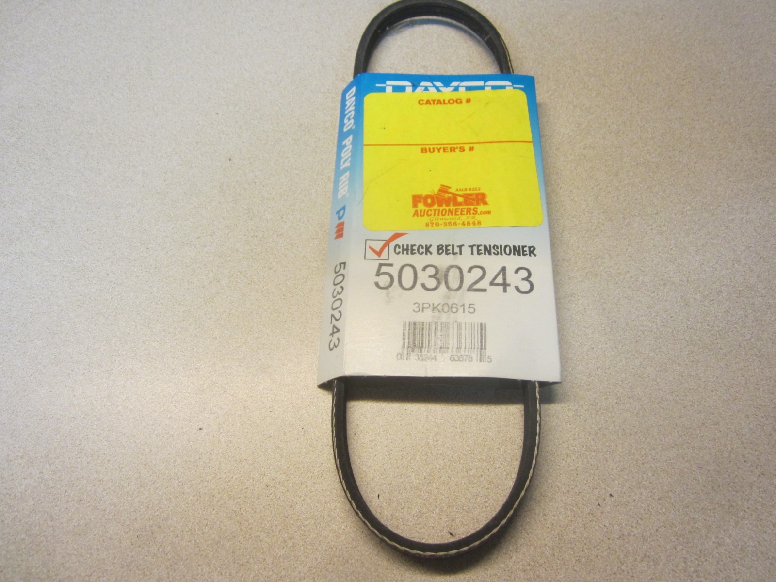 Dayco 5030243 Poly Rib Serpentine Belt 3PK0615 | eBay