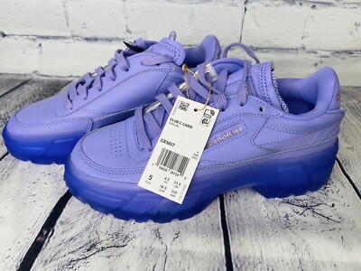 Reebok Club C Cardi B Sneakers Crisp Purple GX5027 Size 5 Women's