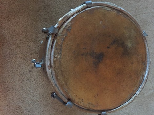 Vintage 16.5” Wooden Bolt Tuned Barrel Conga Percussion Drum