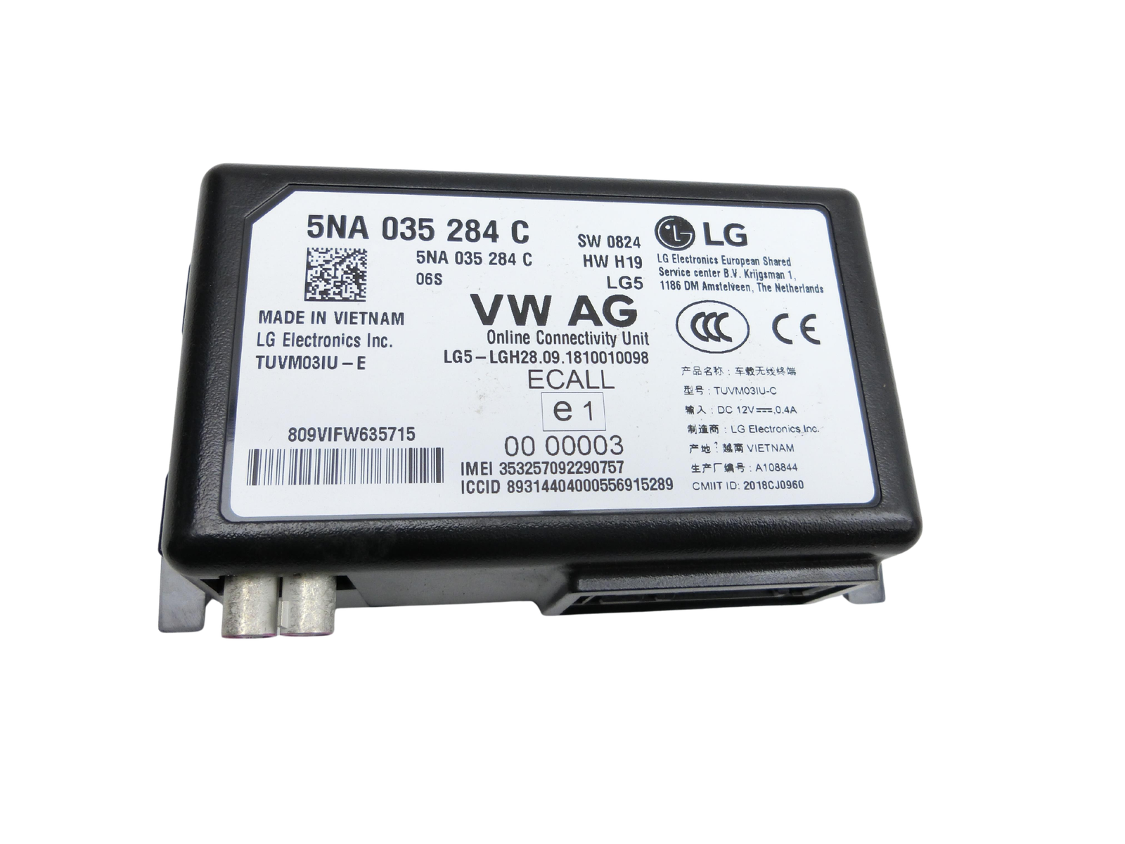 Skoda Fabia III NJ 14-22 Steuergerät Modul Online Connectivity Unit ECALL - Bild 1