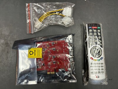 NEW SEALED TBS-6985 DVB S2 Quad Tuner PCIe Card Digital Satellite With Remote