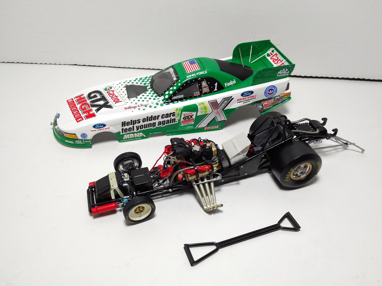 John Force Castrol GTX High Mileage 2003 Mustang Funny Car 