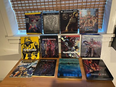 Huge Collection LOT of 10 Steelbooks Best Buy Exclusive movies 4K UHD+Blu-rays