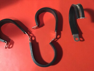 25 pcs. 1-1/2 Cable PIPE / LOOM CLAMPS STAR  Stainless Rubber  Cushioned