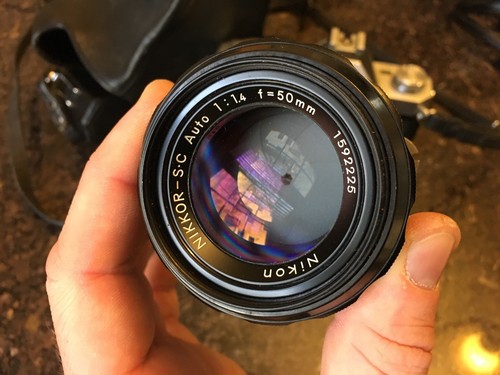 Nikon Non-Ai NIKKOR SC Auto 50mm f/1.4 w Bonus Camera Body and Case