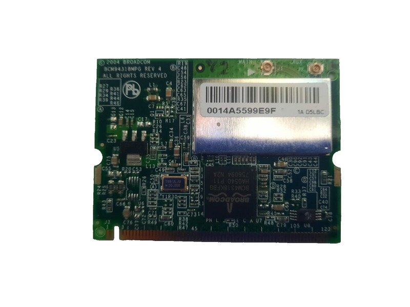 Module Carte Wifi Broadcom Bcm94318mpg Rev.4 Sans Fil Carte 54g 802.11g