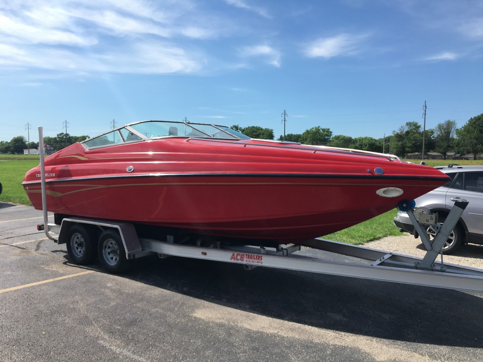 1997 Crownline 22FT 225CR - 454 Mercruiser and Aluminum Trailer