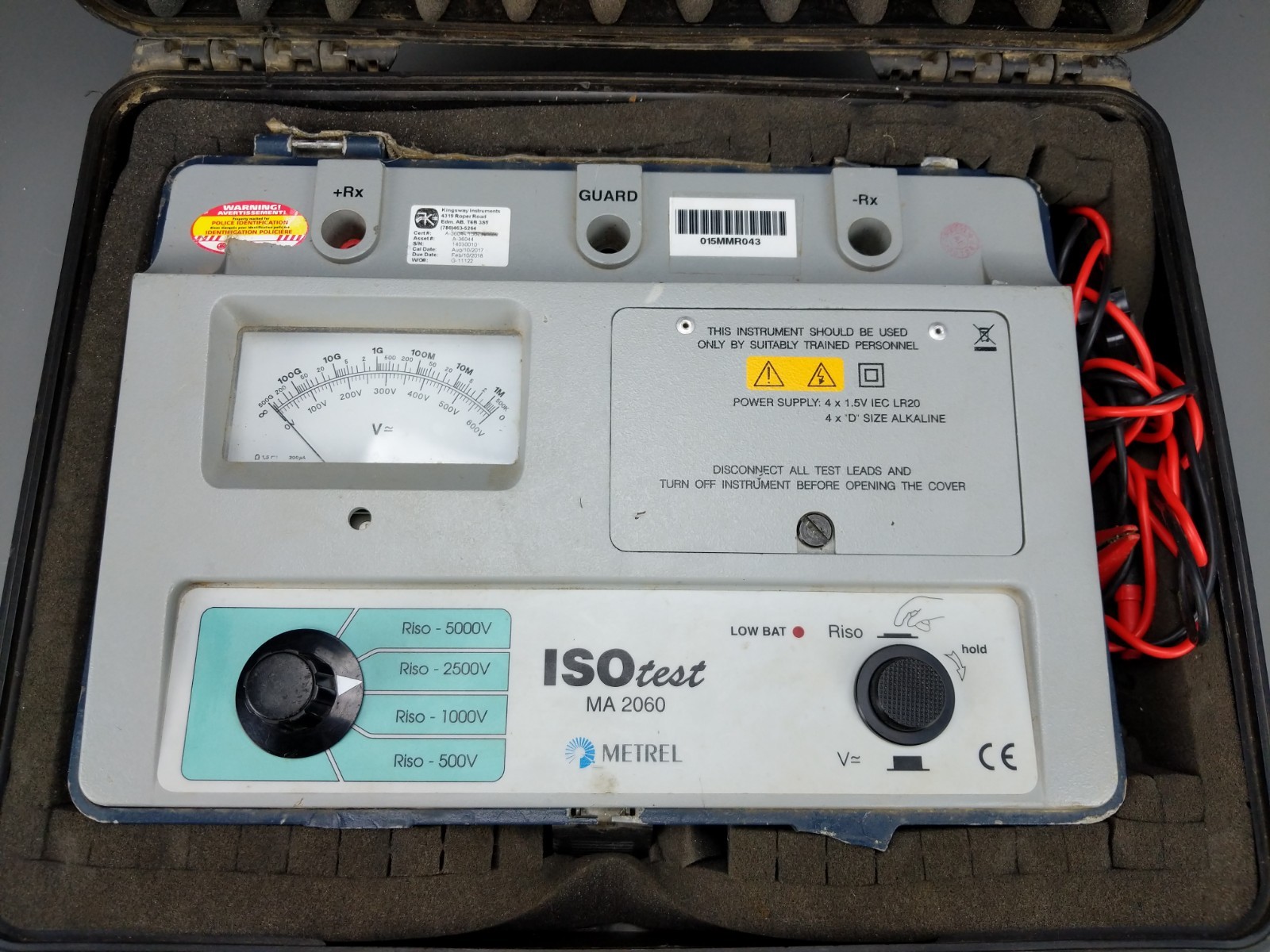 Metrel MA 2060 5kV Analog Insulation Resistance Tester