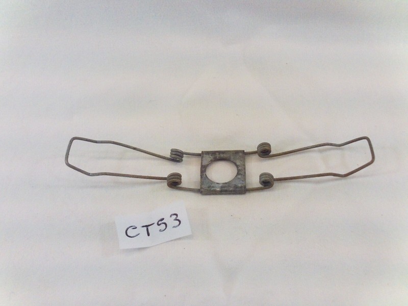 Ancien Ressort Corde Piano Acier Trou Ã 10 Mm L: 101 Mm Luminaire Ã 65 Mm (Ct53)