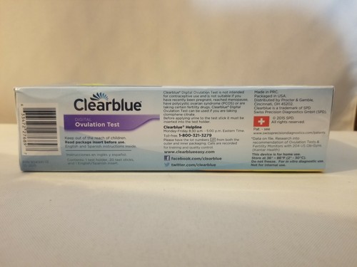 CLEARBLUE DIGITAL OVULATION TEST 20 COUNT Exp 03/2018