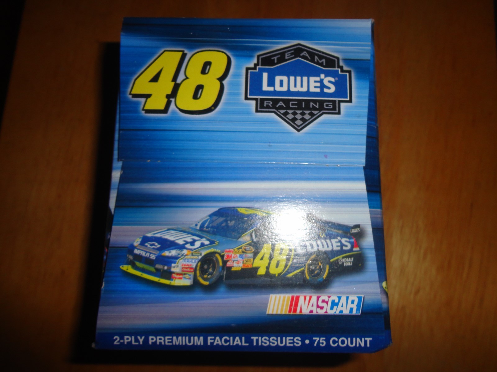2 PLY FACIAL TISSUES #48 NASCAR UNOPENED JIMMIE JOHNSON IMPALA SS LOWES