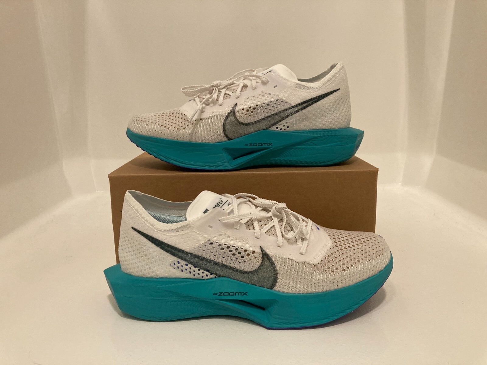 新品 ZOOMX VAPORFLY NEXT% 3 JADE 28cm Nike Womens Vaporfly Next Percent 3 - White/Deep Jungle-Jade