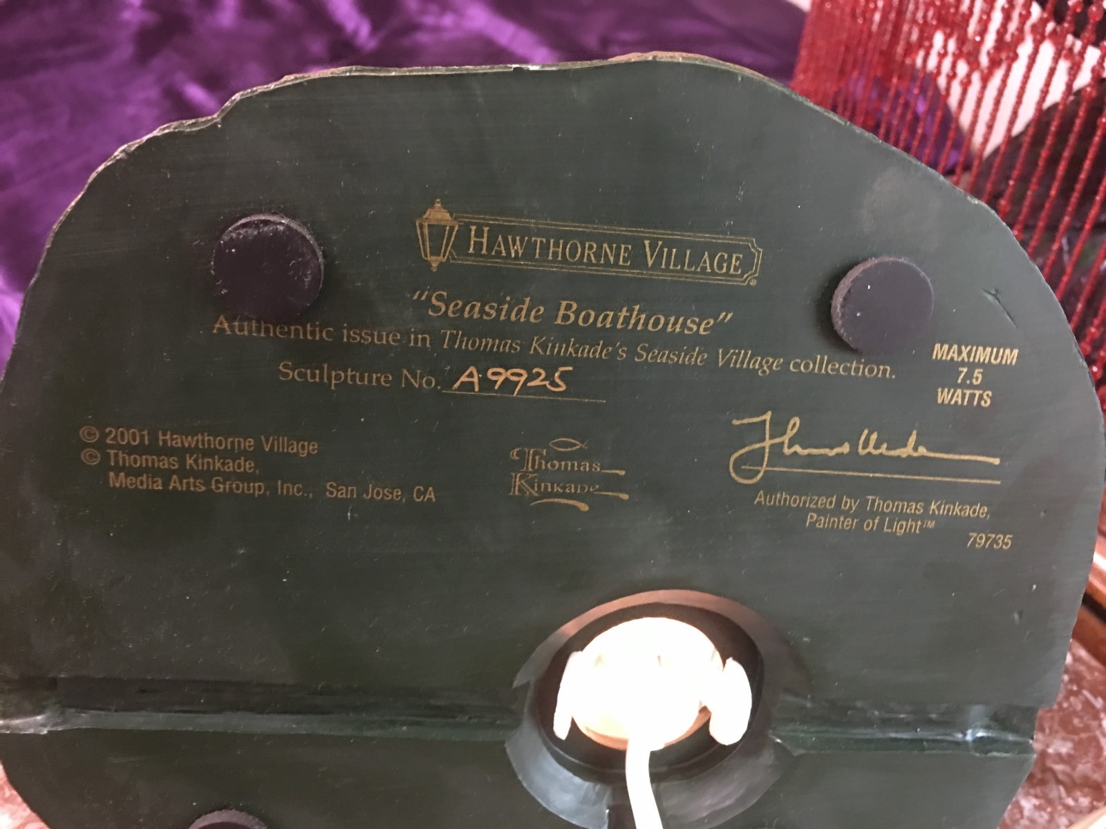 2001 Thomas Kinkade Hawthorne Village A99215 