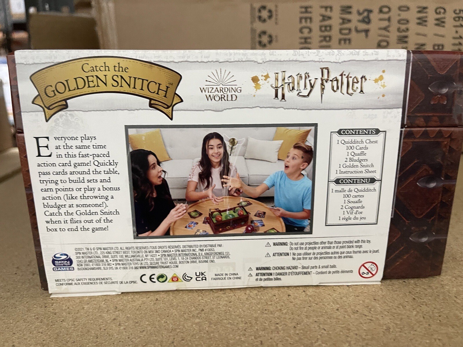 Harry Potter Catch The Golden Snitch&nbsp;A Quidditch Board Game&nbsp;New Family Game